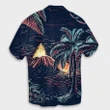 Hawaiian Palm Tree Volcano Night On The Land Hawaiian Shirt - AH - JR - AmericansPower
