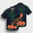 Hawaiian Hibiscus Palm Tree Background Polynesian Hawaiian Shirt - AH - JR - AmericansPower