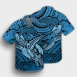 Hawaii Turtle Wave Hawaiian Shirt - News Style Pastel - AH - J4R - AmericansPower