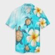 AmericansPower Shirt - Hawaii Turtle Plumeria Ocean Hawaiian Shirt