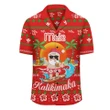 Hawaiian Santa Claus Mele Kalikimaka Shirt - Aviv Style - Red - AH - J2