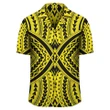 Polynesian Tradition Yellow Hawaiian Shirt - AH - J1 - AmericansPower