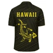 Kakau Polynesian Hammerhead Shark Map Hawaii Shirt - Yellow - AH - J6 - AmericansPower