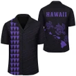 AmericansPower Shirt - Kakau Polynesian Three Turtles Map Hawaii Shirt Purple