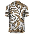Polynesian Maori Ethnic Ornament Gold Hawaiian Shirt - AH - J1 - AmericansPower