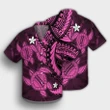 Hawaii Polynesian Turtle Hibiscus Hawaiian Shirt - Pink - AH - J4R - AmericansPower