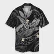 AmericansPower Shirt - Hawaii Turtle Polyensian Hawaiian Shirt Nane Style Gray