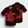 Hawaii Turtle Hibiscus Polynesian Hawaiian Shirt - Full Style - Red - AH - J4R - AmericansPower