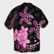 Hawaii Polynesian Turtle Plumeria Hawaiian Shirt - Pog Style Pink - AH - J4R - AmericansPower