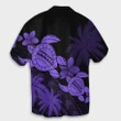 Hawaii Turtle Plumeria Coconut Tree Polynesian Hawaiian Shirt - Purple - AH - J4R - AmericansPower