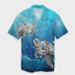 AmericansPower Shirt - Hawaiian Turtle Swim With Fish In The Ocean Polynesian Hawaiian Shirt