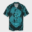 AmericansPower Shirt - Hawaii Anchor Hibiscus Flower Vintage Hawaiian Shirt Blue