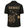 Kakau Polynesian Turtle Map Hawaii Shirt - Gold - AH - J6 - AmericansPower
