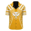 Hawaii Kanaka Football Jersey Hawaiian Shirt - Yellow & White - Victor Style - AH - J3