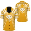 AmericansPower Shirt - Hawaii Kanaka Football Jersey Hawaiian Shirt Yellow & White Victor Style