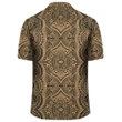 Polynesian Symmetry Gold Hawaiian Shirt - AH - J1 - AmericansPower