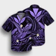 Hawaii Turtle Polyensian Hawaiian Shirt - Nane Style Purple - AH - J4R - AmericansPower
