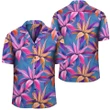 AmericansPower Shirt - Hawaii Tropical Flowers Pink Hawaiian Shirt