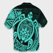 Hawaii Polynesian Turtle Hawaiian Shirt - Turquoise - AH - J4R - AmericansPower