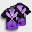 Hawaiian Kanaka Hawaiian Shirt Hibiscus Polynesian Love - Violet - AH - JR - AmericansPower