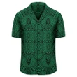 Polynesian Lauhala Mix Green Hawaiian Shirt - AH - J1 - AmericansPower
