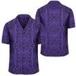 AmericansPower Shirt - Polynesian Symmetry Violet Hawaiian Shirt