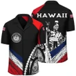 AmericansPower Shirt - Hawaii Map Polynesian King Kamehameha Hawaiian Shirt Black