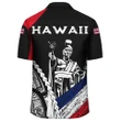 Hawaii Map Polynesian King Kamehameha Hawaiian Shirt - Black - AH - J6 - AmericansPower