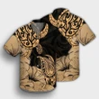 Hawaii Turtle Hawaiian Shirt Polynesian Hibiscus Art Gold - AH - JR - AmericansPower
