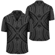 AmericansPower Shirt - Polynesian Tradition Gray Hawaiian Shirt