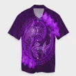 AmericansPower Shirt - Hawaii Yin Yang Turtle Shark Hibiscus Plumeria Hawaiian Shirt Purple