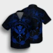 Hawaii Kanaka Turtle Hibiscus Polynesian Hawaiian Shirt - Anthea Style Blue - AH - J4R - AmericansPower