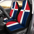 AmericansPower Car Seat Covers (Set of 2) - Flag of Dominican Republic Car Seat Covers A7 | AmericansPower