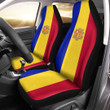 AmericansPower Car Seat Covers (Set of 2) - Flag of Andorra Car Seat Covers A7 | AmericansPower