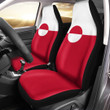 AmericansPower Car Seat Covers (Set of 2) - Flag of Greenland Car Seat Covers A7 | AmericansPower