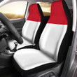 AmericansPower Car Seat Covers (Set of 2) - Flag of Monaco Car Seat Covers A7 | AmericansPower