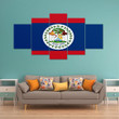AmericansPower Canvas Wall Art - Flag of Belize Car Seat Covers A7