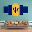 AmericansPower Canvas Wall Art - Flag of Barbados Car Seat Covers A7