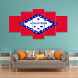 AmericansPower Canvas Wall Art - Flag Of Arkansas From (1924 - 2011) Car Seat Covers A7
