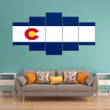 AmericansPower Canvas Wall Art - Flag Of Colorado (1911 - 1964) Car Seat Covers A7