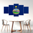 AmericansPower Canvas Wall Art - Flag Of Kansas (1927 - 1961) Car Seat Covers A7 | AmericansPower