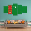 AmericansPower Canvas Wall Art - Flag of Turkmenistan Car Seat Covers A7