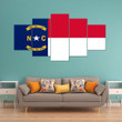AmericansPower Canvas Wall Art - Flag Of North Carolina Car Seat Covers A7