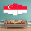 AmericansPower Canvas Wall Art - Flag of Singapore Car Seat Covers A7