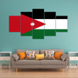 AmericansPower Canvas Wall Art - Flag of Jordan Car Seat Covers A7