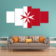 AmericansPower Canvas Wall Art - Flag of Malta Maltese Cross Car Seat Covers A7