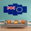 AmericansPower Canvas Wall Art - Flag of Cook Islands Car Seat Covers A7