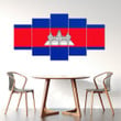 AmericansPower Canvas Wall Art - Flag of Cambodia Car Seat Covers A7 | AmericansPower