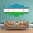 AmericansPower Canvas Wall Art - Flag of Uzbekistan Car Seat Covers A7