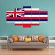 AmericansPower Canvas Wall Art - Flag Of Hawaii Car Seat Covers A7
